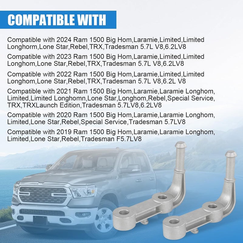 RALZAOTO Rear Left/Right Exhaust Bracket Muffler Support Assembly Compatible with Dodge Ram 1500 5.7L 6.2L 2019-2024 Exhaust Bracket Driver Side & Passenger Side Replace 68395841AA 68275662AB - Image 3